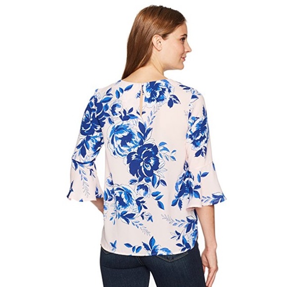 Women's 3/4 Bell Sleeve Top - Picture 2 of 2